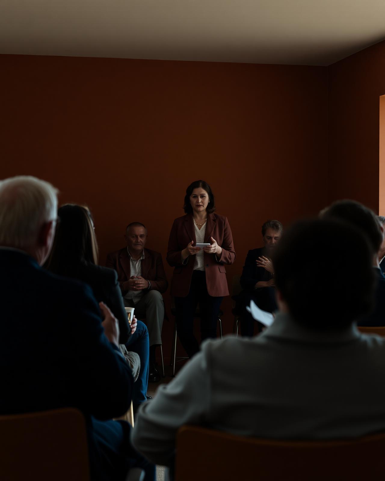 A facilitator leading an engaged cultural capability workshop for industry professionals